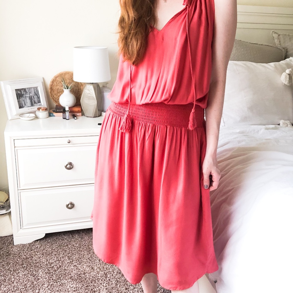 Elan Boutique Hot Pink Midi Dress